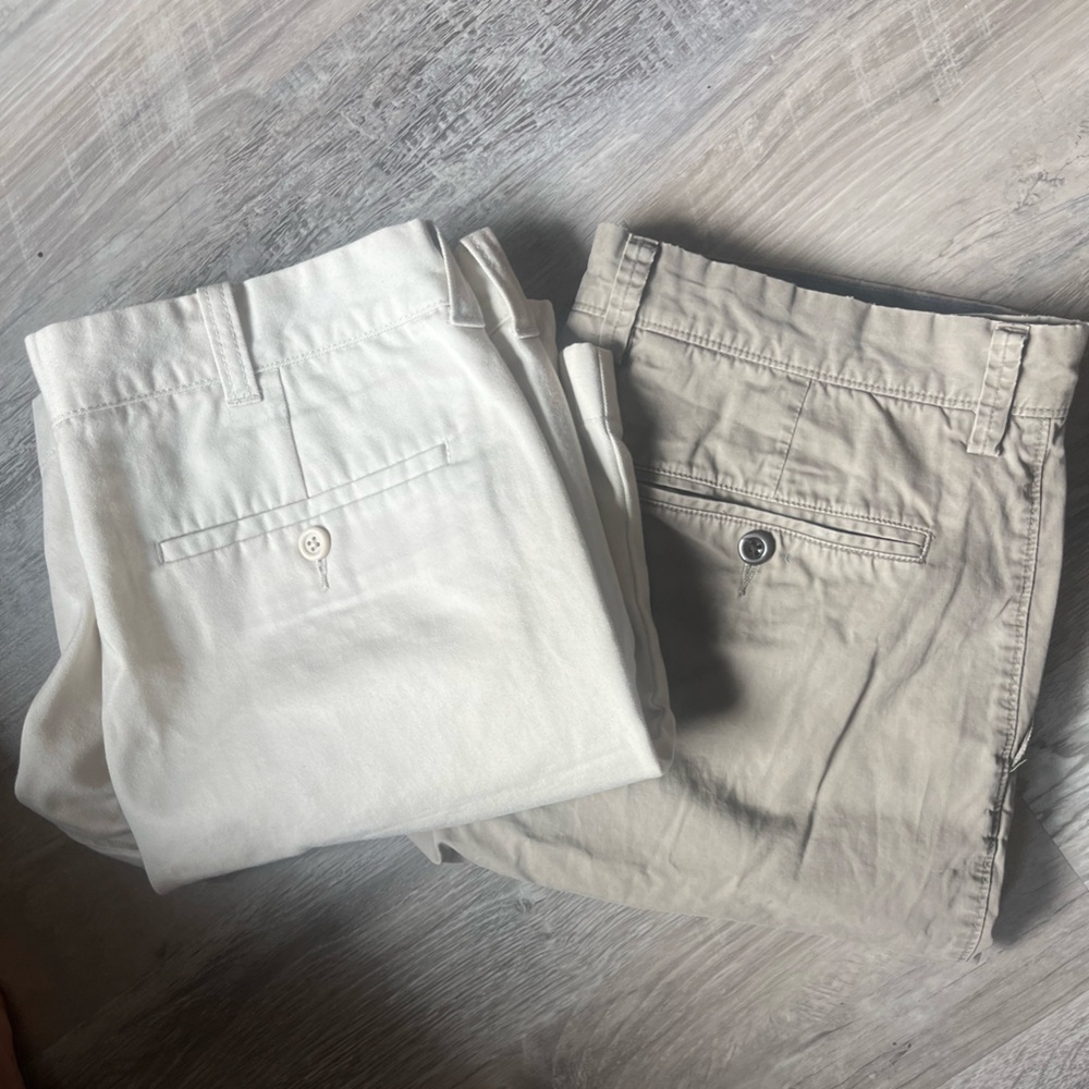 White and Tan Casual Shorts bundle